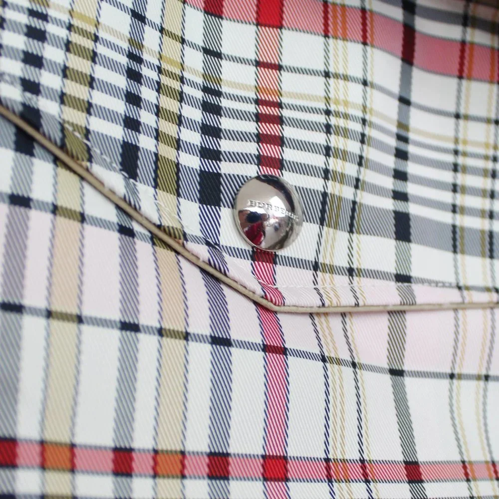 NWT Burberry Check Rain Trench Coat, US 4 - Picture 9 of 16
